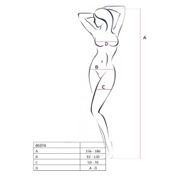 CATSUIT BS074 PRETO EROTIC LINE PASSION