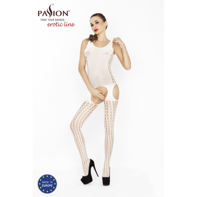 CATSUIT BS029 BRANCO EROTIC LINE PASSION CATSUIT BS029 BRANCO EROTIC LINE PASSION