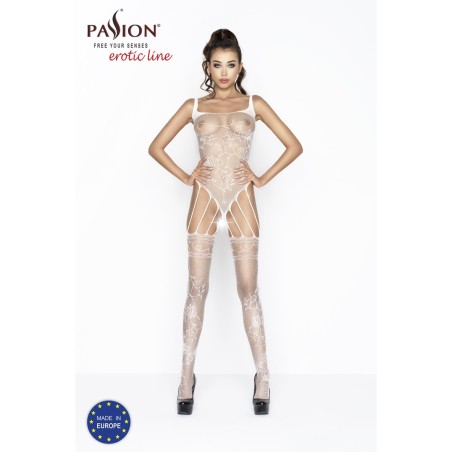 CATSUIT BS034 BRANCO EROTIC LINE PASSION 
