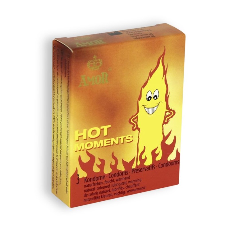 PRESERVATIVOS HOT MOMENTS 3 UNIDADES PRESERVATIVOS HOT MOMENTS 3 UNIDADES