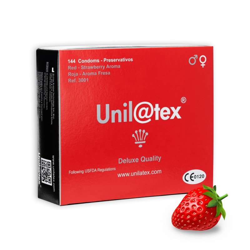 CAIXA DE 144 PRESERVATIVOS VERMELHOS MORANGO CAIXA DE 144 PRESERVATIVOS VERMELHOS MORANGO