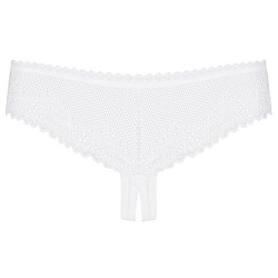 TANGA ALABASTRA CROTCHLESS OBSESSIVE BRANCA