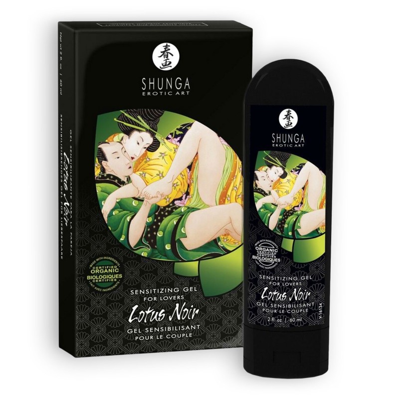 GEL SENSIBILIZANTE PARA CASAL SHUNGA LOTUS NOIR 60ML GEL SENSIBILIZANTE PARA CASAL SHUNGA LOTUS NOIR 60ML