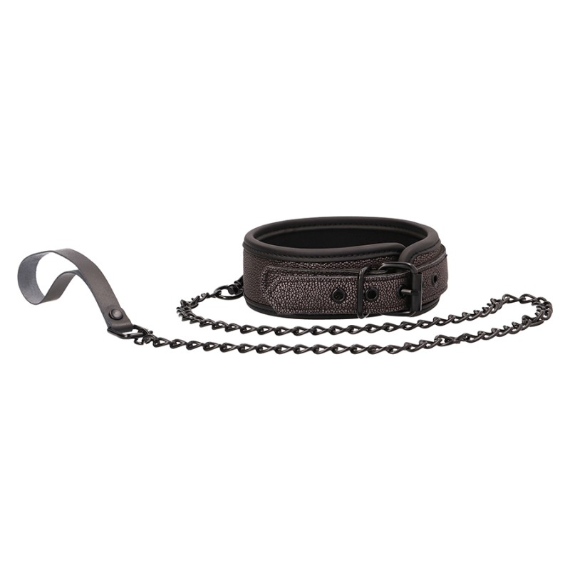 COLEIRA COM TRELA OUCH! ELEGANT COLLAR WITH LEASH COLEIRA COM TRELA OUCH! ELEGANT COLLAR WITH LEASH