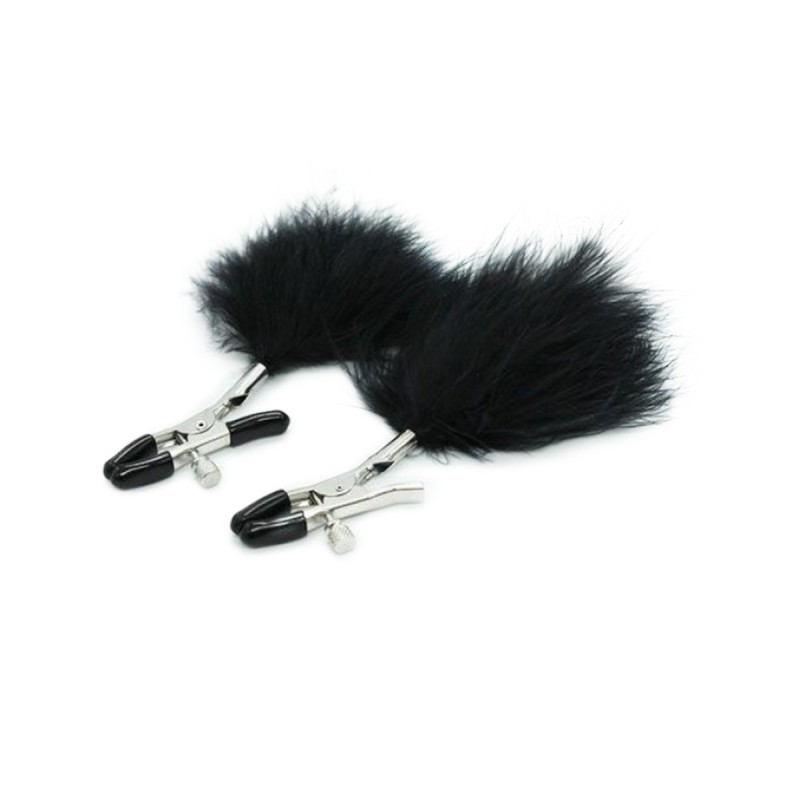 PINÇAS PARA MAMILOS COM PLUMAS TOYZ4LOVERS PINÇAS PARA MAMILOS COM PLUMAS TOYZ4LOVERS