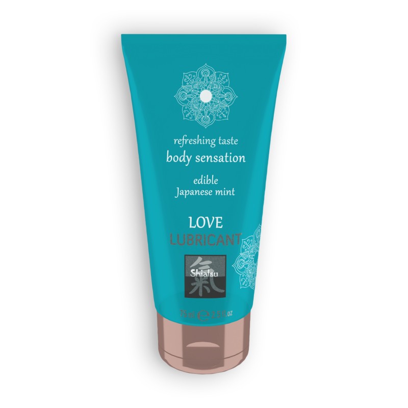 LUBRIFICANTE BEIJÁVEL LOVE LUBRICANT COM SABOR A MENTA JAPONESA SHIATSU™ 75ML LUBRIFICANTE BEIJÁVEL LOVE LUBRICANT COM SABOR A MENTA JAPONESA SHIATSU™ 75ML