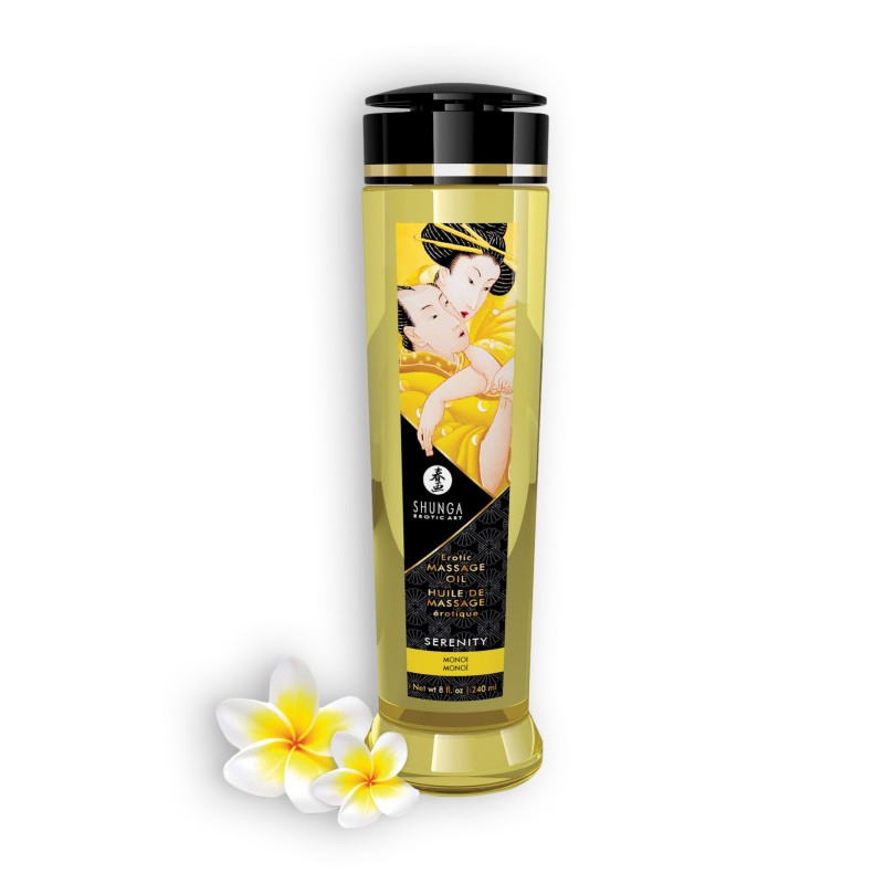ÓLEO DE MASSAGEM SHUNGA SERENITY MONOÏ 240ML ÓLEO DE MASSAGEM SHUNGA SERENITY MONOÏ 240ML
