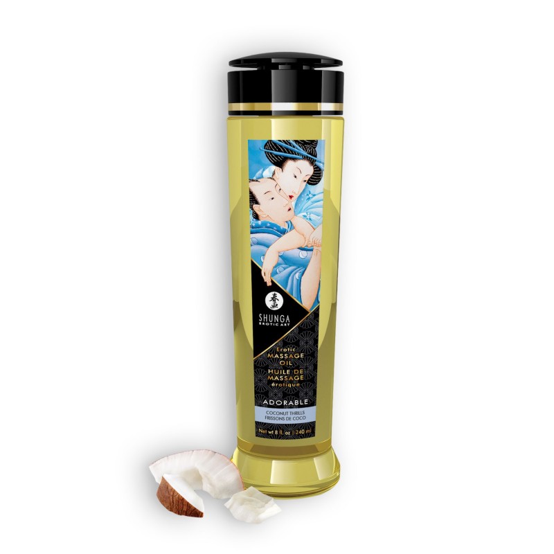 ÓLEO DE MASSAGEM SHUNGA ADORABLE EMOÇÕES DE CÔCO 240ML ÓLEO DE MASSAGEM SHUNGA ADORABLE EMOÇÕES DE CÔCO 240ML
