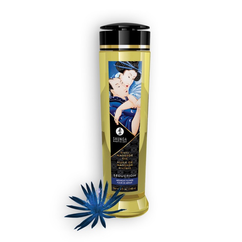 ÓLEO DE MASSAGEM SHUNGA SEDUCTION MIDNIGHT FLOWER 240ML ÓLEO DE MASSAGEM SHUNGA SEDUCTION MIDNIGHT FLOWER 240ML