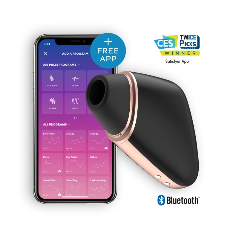 ESTIMULADOR LOVE TRIANGLE COM APP SATISFYER PRETO ESTIMULADOR LOVE TRIANGLE COM APP SATISFYER PRETO