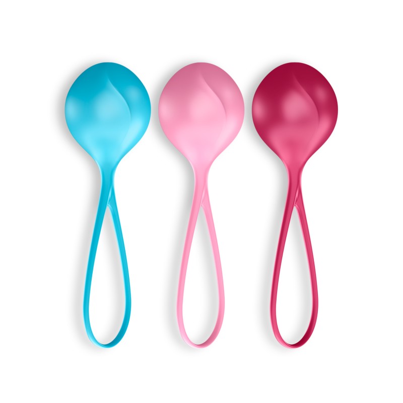 CONJUNTO DE 3 BOLAS BEN-WA STRENGTHENING BALLS SATISFYER COLORIDAS CONJUNTO DE 3 BOLAS BEN-WA STRENGTHENING BALLS SATISFYER COLORIDAS