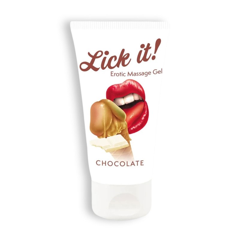 LUBRIFICANTE BEIJÁVEL LICK-IT CHOCOLATE BRANCO 50ML LUBRIFICANTE BEIJÁVEL LICK-IT CHOCOLATE BRANCO 50ML