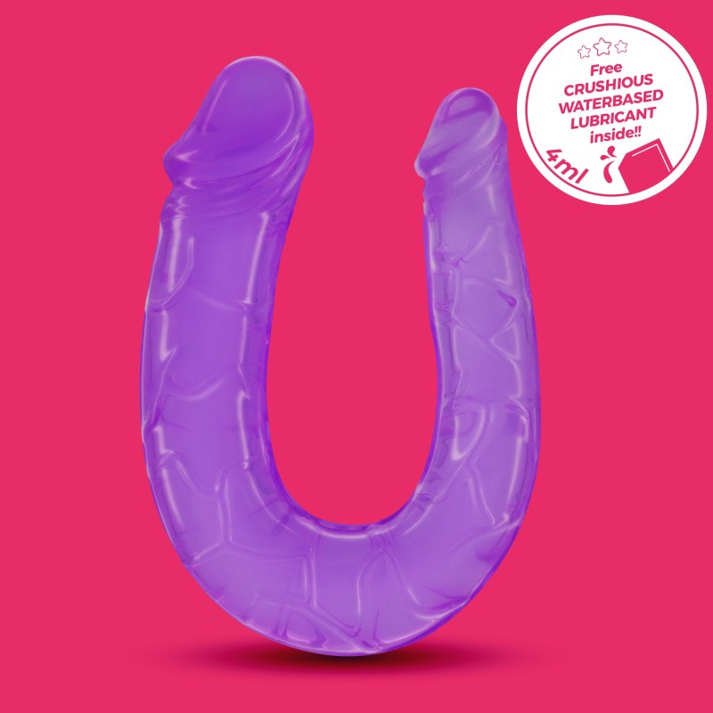 DILDO DUPLO DOUBLE TROUBLE CRUSHIOUS ROXO DILDO DUPLO DOUBLE TROUBLE CRUSHIOUS ROXO