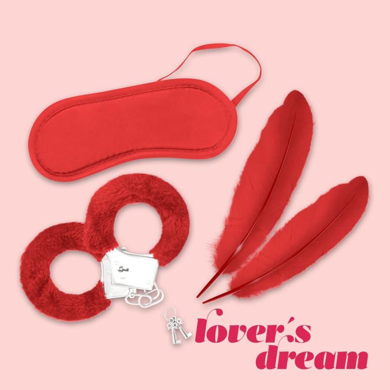 KIT BONDAGE LOVER´S DREAM CRUSHIOUS VERMELHO KIT BONDAGE LOVER´S DREAM CRUSHIOUS VERMELHO