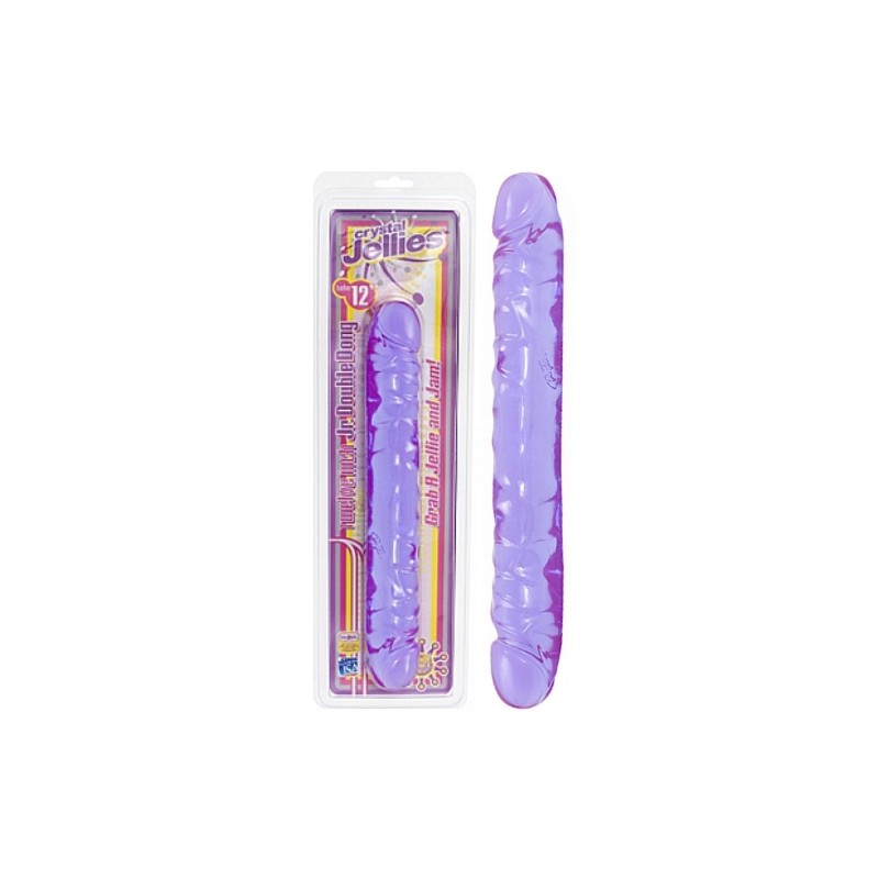 DILDO DUPLO JR. DOUBLE DONG 12'' ROXO DILDO DUPLO JR. DOUBLE DONG 12'' ROXO
