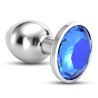 PLUG ANAL JOIA BIJOU AZUL GRANDE CRUSHIOUS COM BOLSA AVELUDADA GRÁTIS