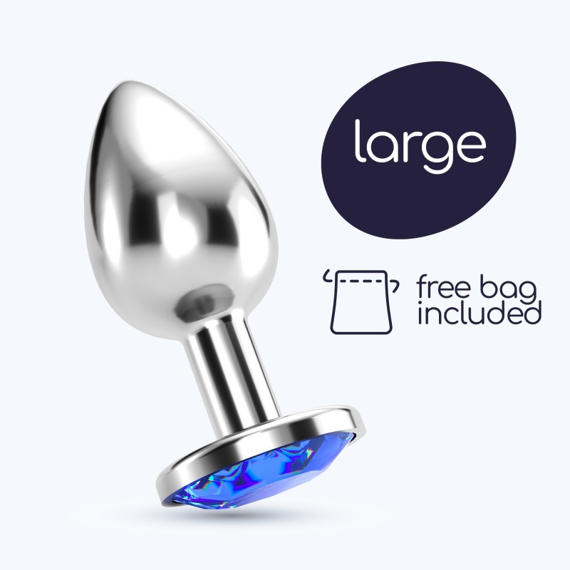 PLUG ANAL JOIA BIJOU AZUL GRANDE CRUSHIOUS COM BOLSA AVELUDADA GRÁTIS PLUG ANAL JOIA BIJOU AZUL GRANDE CRUSHIOUS COM BOLSA AVELUDADA GRÁTIS