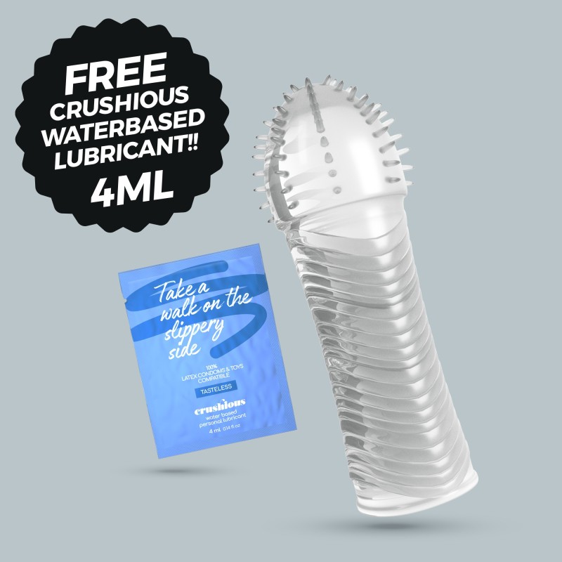 MANGA PARA O PÉNIS RIBBED CRUSHIOUS MANGA PARA O PÉNIS RIBBED CRUSHIOUS