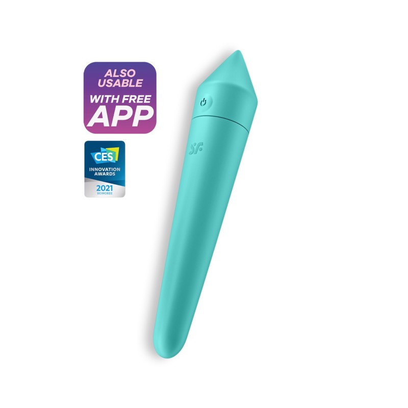 BALA VIBRATÓRIA ULTRA POWER BULLET 8 COM APP SATISFYER TURQUESA BALA VIBRATÓRIA ULTRA POWER BULLET 8 COM APP SATISFYER TURQUESA