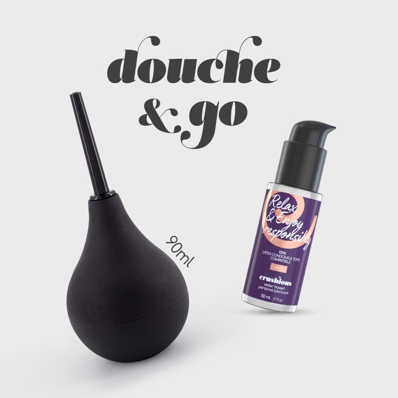 DOUCHE & GO DUCHE ANAL 90ML COM LUBRIFICANTE ANAL 50ML CRUSHIOUS DOUCHE & GO DUCHE ANAL 90ML COM LUBRIFICANTE ANAL 50ML CRUSHIOUS