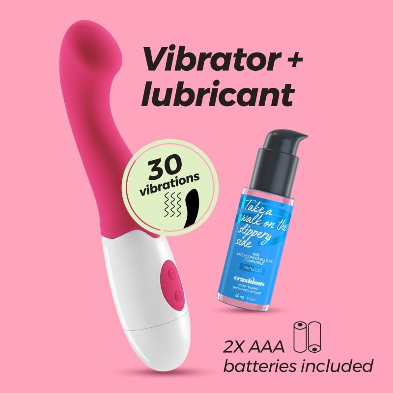 VIBRADOR TROLLIE COM LUBRIFICANTE À BASE DE ÁGUA INCLUÍDO CRUSHIOUS VIBRADOR TROLLIE COM LUBRIFICANTE À BASE DE ÁGUA INCLUÍDO CRUSHIOUS