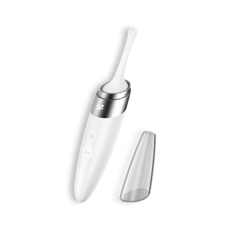 VIBRADOR TWIRLING DELIGHT SATISFYER BRANCO VIBRADOR TWIRLING DELIGHT SATISFYER BRANCO