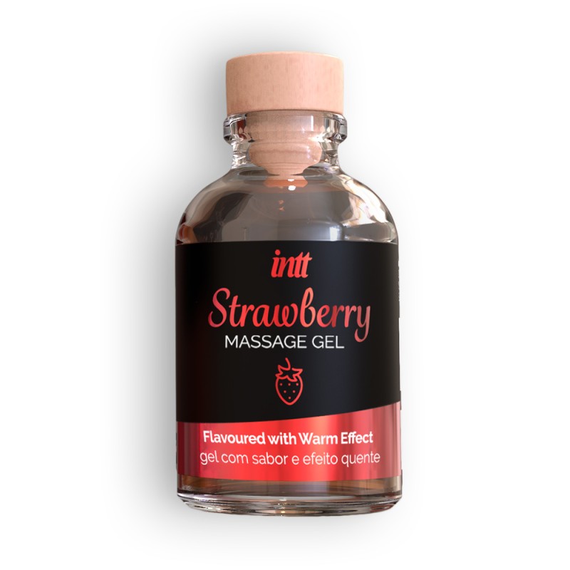 GEL DE MASSAGEM COM SABOR A MORANGO INTT 30ML GEL DE MASSAGEM COM SABOR A MORANGO INTT 30ML