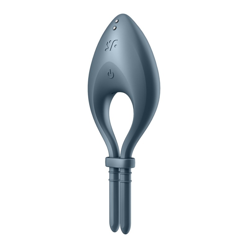 ANEL VIBRATÓRIO BULLSEYE COM APP SATISFYER AZUL ESCURO ANEL VIBRATÓRIO BULLSEYE COM APP SATISFYER AZUL ESCURO