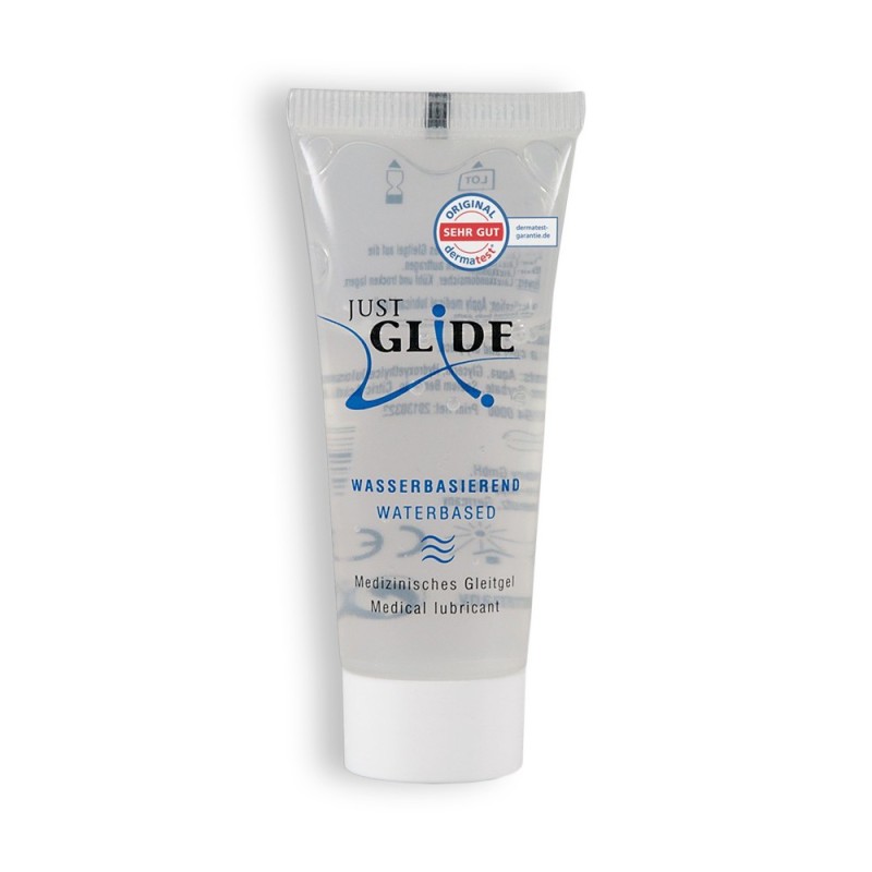 LUBRIFICANTE À BASE DE ÁGUA JUST GLIDE 20ML LUBRIFICANTE À BASE DE ÁGUA JUST GLIDE 20ML