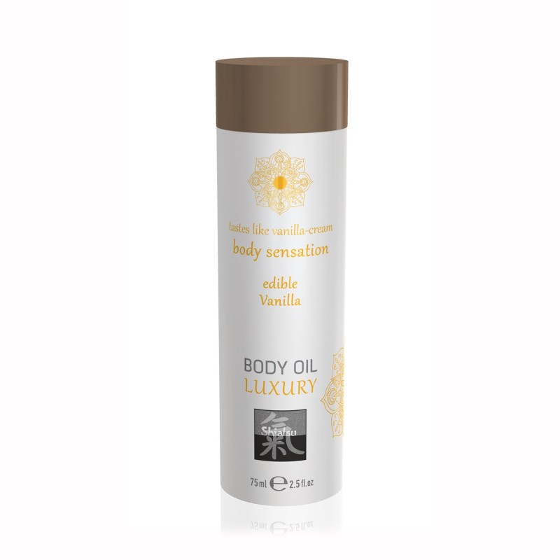 ÓLEO DE MASSAGEM BEIJÁVEL LUXURY BODY OIL DE BAUNILHA SHIATSU™ 75ML ÓLEO DE MASSAGEM BEIJÁVEL LUXURY BODY OIL DE BAUNILHA SHIATSU™ 75ML