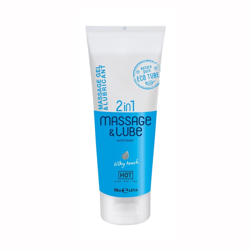 GEL DE MASSAGEM E LUBRIFICANTE 2EM1 À BASE DE ÁGUA SILKY TOUCH HOT™ 200ML GEL DE MASSAGEM E LUBRIFICANTE 2EM1 À BASE DE ÁGUA SILKY TOUCH HOT™ 200ML