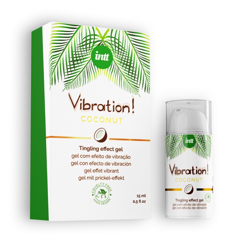 GEL COM VIBRAÇÃO VEGAN VIBRATION COCO INTT 15ML GEL COM VIBRAÇÃO VEGAN VIBRATION COCO INTT 15ML