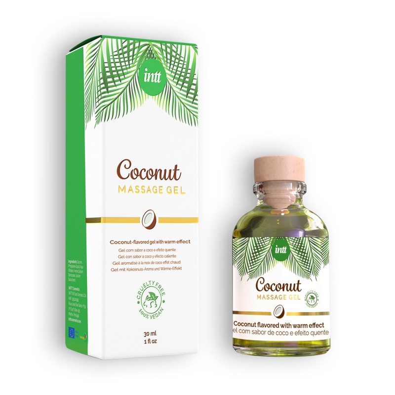 GEL DE MASSAGEM VEGAN COM SABOR A COCO INTT 30ML GEL DE MASSAGEM VEGAN COM SABOR A COCO INTT 30ML