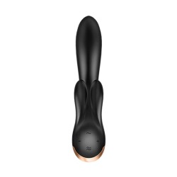 VIBRADOR DOUBLE FLEX COM APP SATISFYER PRETO