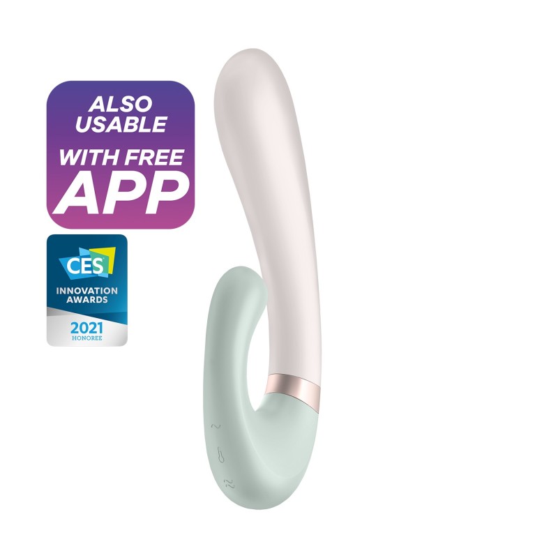 VIBRADOR HEAT WAVE COM APP SATISFYER VERDE VIBRADOR HEAT WAVE COM APP SATISFYER VERDE
