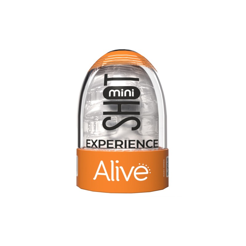 MASTURBADOR MINI SHOT EXPERIENCE ALIVE TRANSPARENTE MASTURBADOR MINI SHOT EXPERIENCE ALIVE TRANSPARENTE