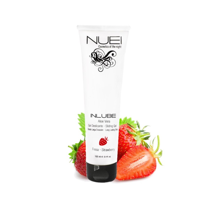 LUBRIFICANTE À BASE DE ÁGUA MORANGO INLUBE NUEI 100ML LUBRIFICANTE À BASE DE ÁGUA MORANGO INLUBE NUEI 100ML