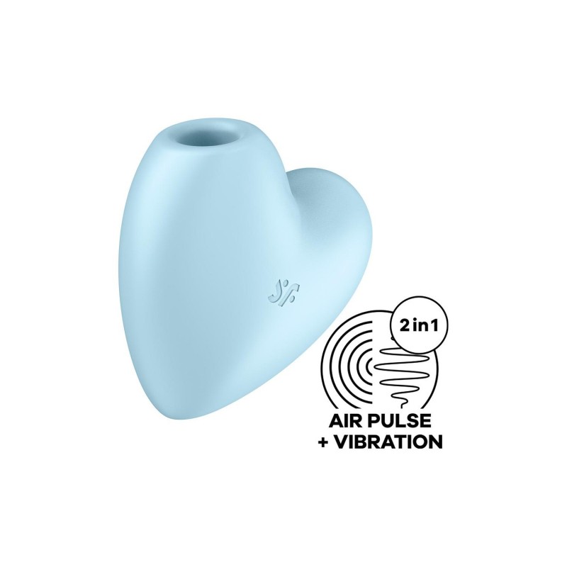 VIBRADOR CUTIE HEART SATISFYER AZUL VIBRADOR CUTIE HEART SATISFYER AZUL